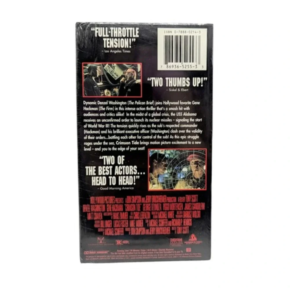 1996 Hollywood Pictures Crimson Tide Factory Sealed VHS Movie